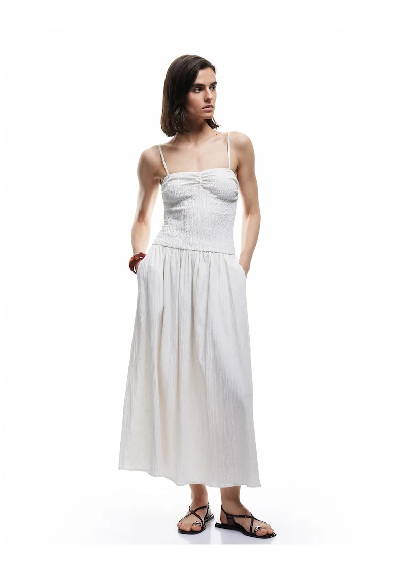 Rochie evazata cu bretele multiple