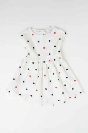 Rochie evazata cu buline