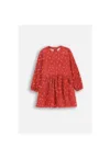 Rochie evazata cu buzunare - Rosu