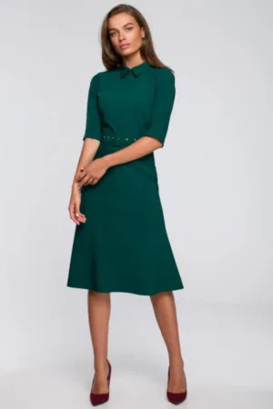 Rochie evazata cu curea -