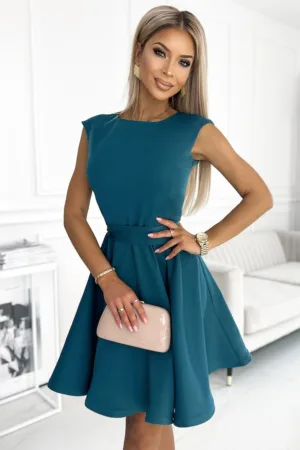Rochie evazata cu curea in talie -