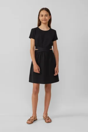 Rochie evazata cu decupaje laterale
