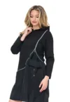 Rochie evazata cu gluga Tina