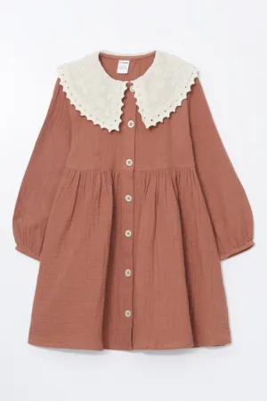 Rochie evazata cu guler Peter Pan