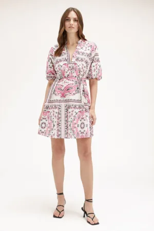 Rochie evazata cu imprimeu paisley
