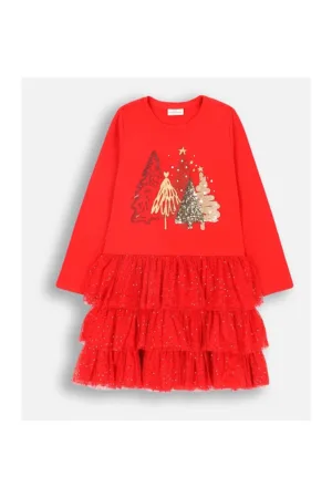 Rochie evazata cu improimeu grafic