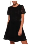 SUPERDRY - Rochie evazata cu insertii din dantela Ella