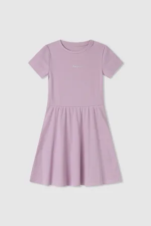 Rochie evazata cu logo discret