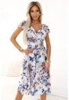 Rochie evazata cu maneca scurta -