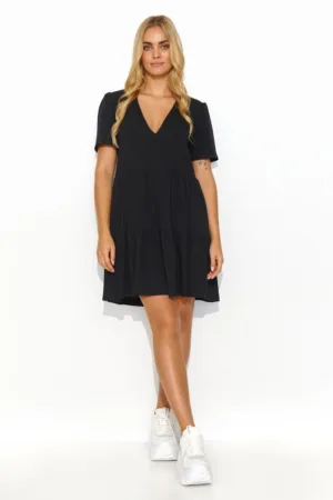Rochie evazata cu maneca scurta