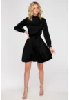 Rochie evazata cu maneci bufante -