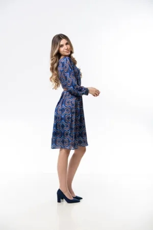 Rochie evazata cu model Luisa