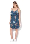 Rochie evazata cu model floral Flora