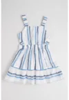 Rochie evazata cu model in dungi