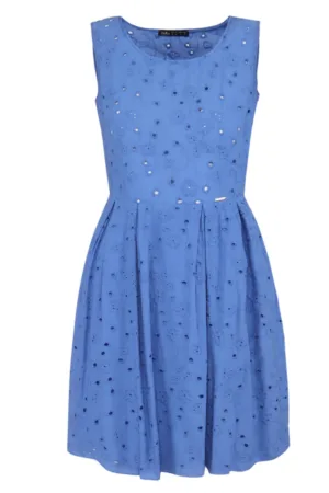 Rochie evazata cu motive florale