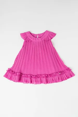 Rochie evazata cu pliuri