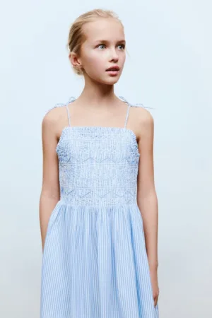 Rochie evazata cu segment elastic