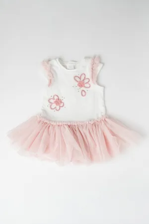 Rochie evazata cu tul