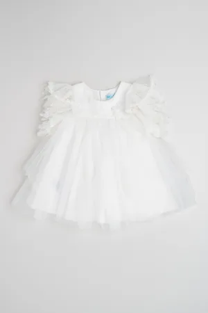 Rochie evazata cu volane