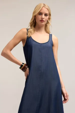 Rochie evazata de lyocell