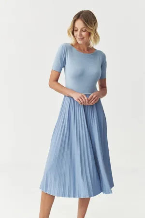 Rochie evazata din amestec de modal