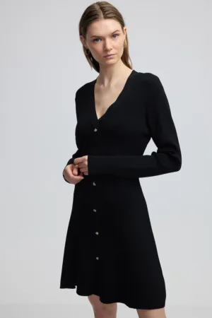 Rochie evazata din tricot fin