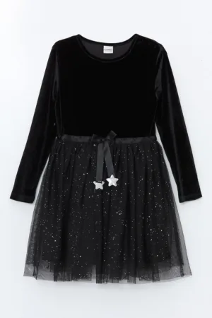 Rochie evazata din tul