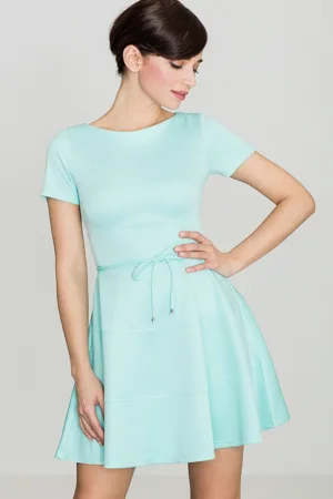 Rochie evazata mint - poliester 95% - elastan 5%