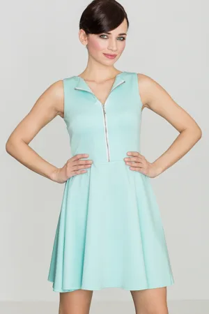 Rochie evazata - model K098 - fermoar - mini - poliester