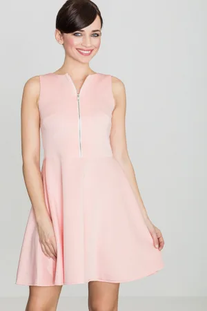 Rochie evazata - model K098 - fermoar - mini - poliester 95% - elastan 5%