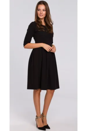 Rochie evazata pana la talie -