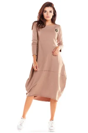 Rochie evazata tricotata fin -