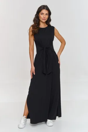 Rochie fara maneci cu crapaturi laterale