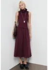 Rochie fara maneci cu model 2 in 1