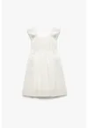Rochie fara maneci cu model uni