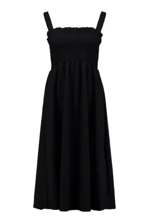 Rochie fara maneci cu segment cu fir stralucitor
