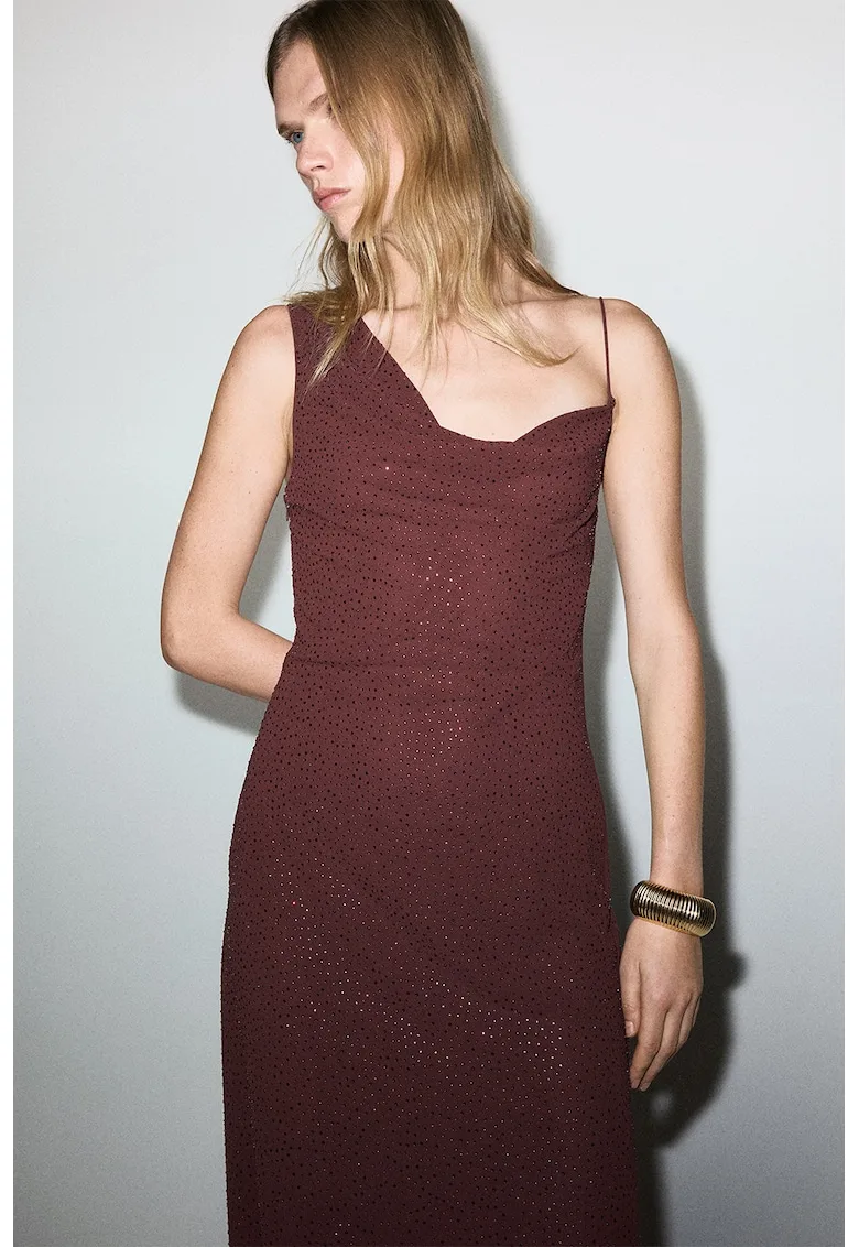 Rochie fara maneci cu strasuri