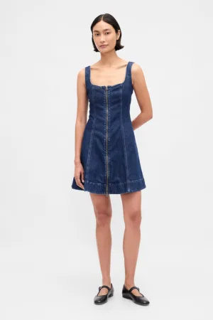 Rochie fara maneci de denim
