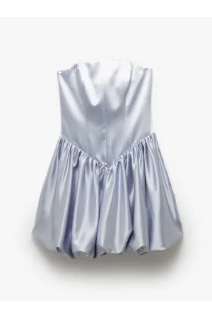 Rochie fara maneci din satin