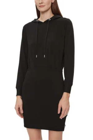 Rochie femei  DP3D4832 - negru - bumbac