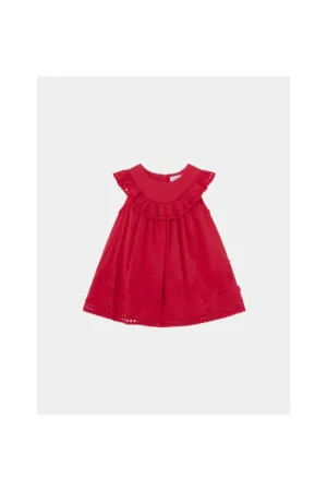 Rochie fete - 12860 - Rosu - Bumbac