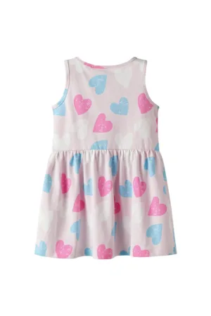 Rochie fete  13230153 - Bumbac - Roz