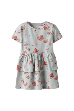 Rochie fete  13244206 - Bumbac organic - Albastru