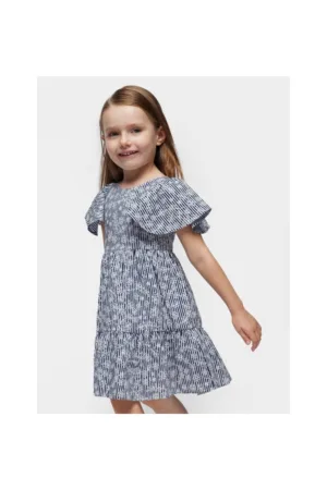 Rochie fete - 13805 - Bleumarin - Bumbac