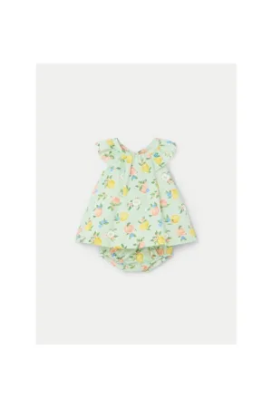 Rochie fete - 139055 - Verde - Bumbac