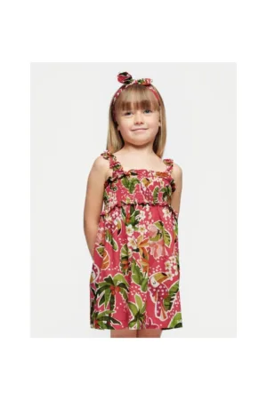 Rochie fete -  141294 - Multicolor - Bumbac