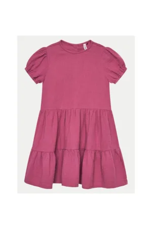 Rochie fete - 14215 - Roz - Bumbac