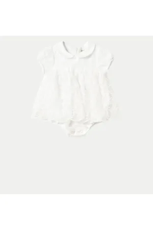 Rochie fete  1666 - Poliester/Poliamida - Alb