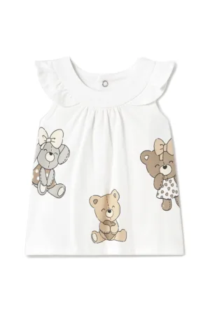Rochie fete 1852 - Bumbac/Elastan - Alb