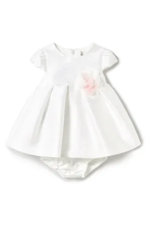 Rochie fete  1861 - Poliester - 0-3 luni - Alb